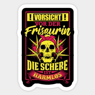 Friseur Friseur Friseur Friseur Friseur Barbershop Sticker